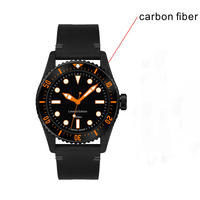 200m popular black carbon fiber diving watch